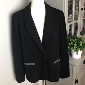 41 Hawthorn Black Blazer with Elbow Patches Sz XL